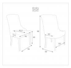 krzeslo Sisi wymiary